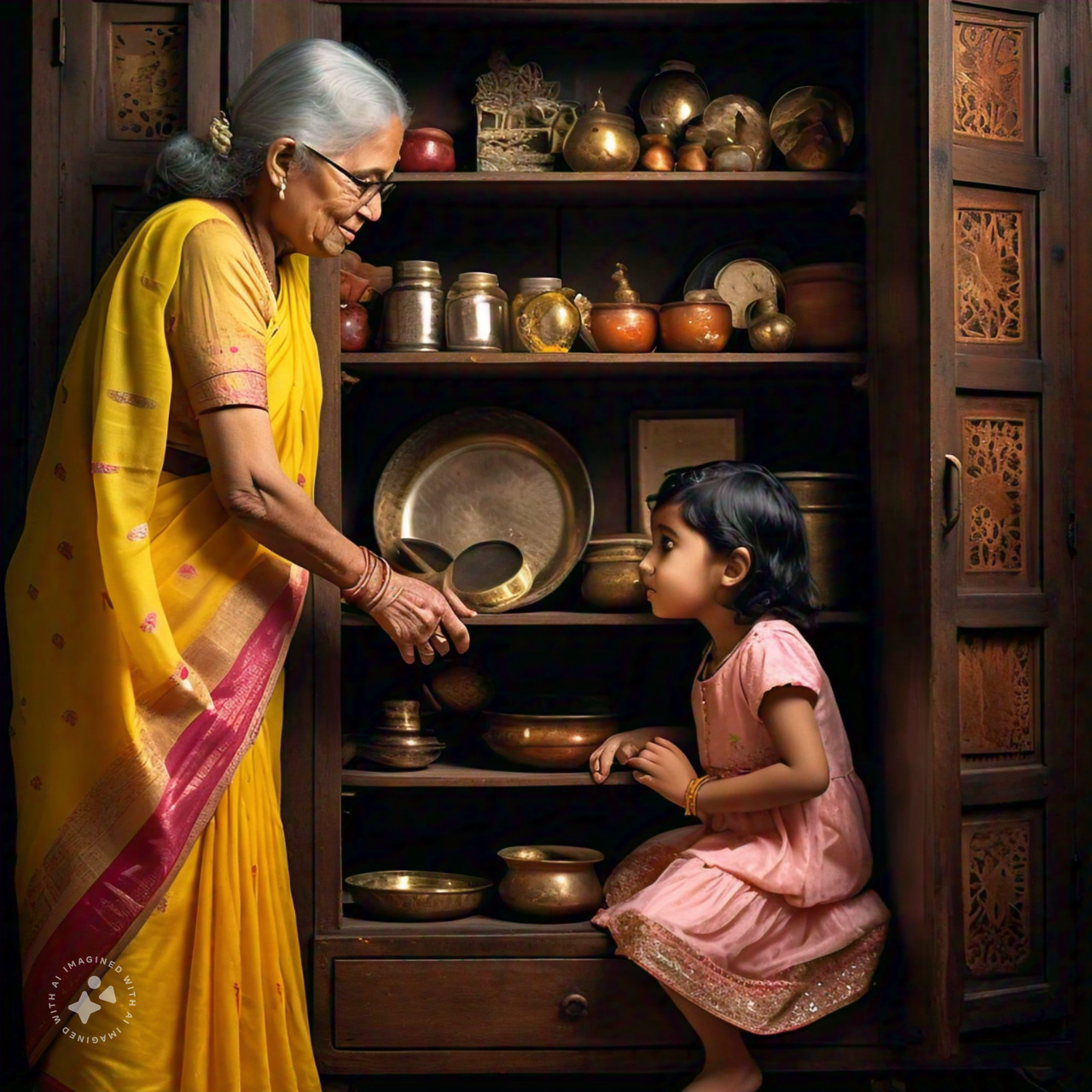 an_open_cupboard_of_indian_grandmother_and