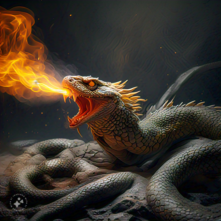 king_of_snakes_blowing_fire_from