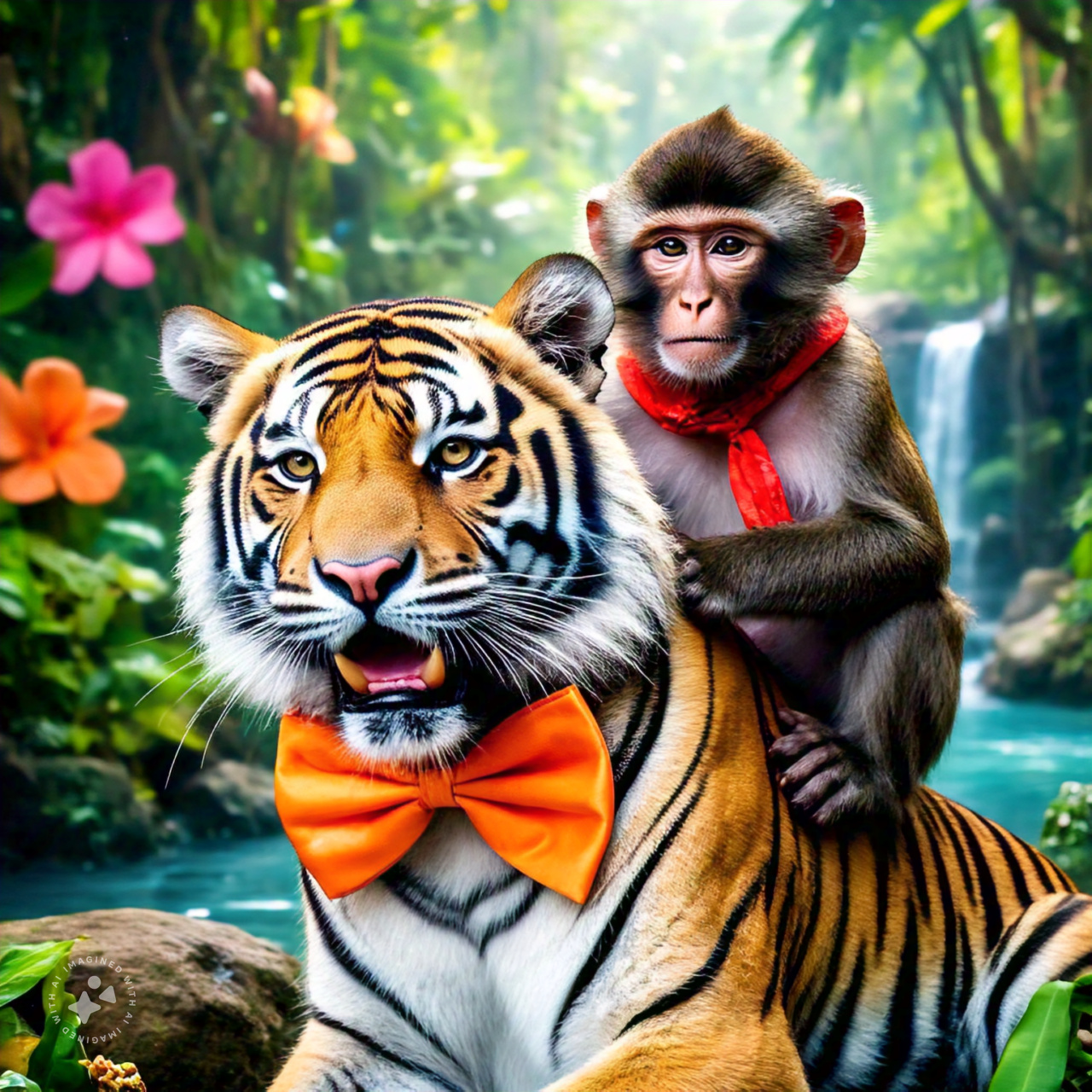 monkey_sitting_on_the_back_of_funny