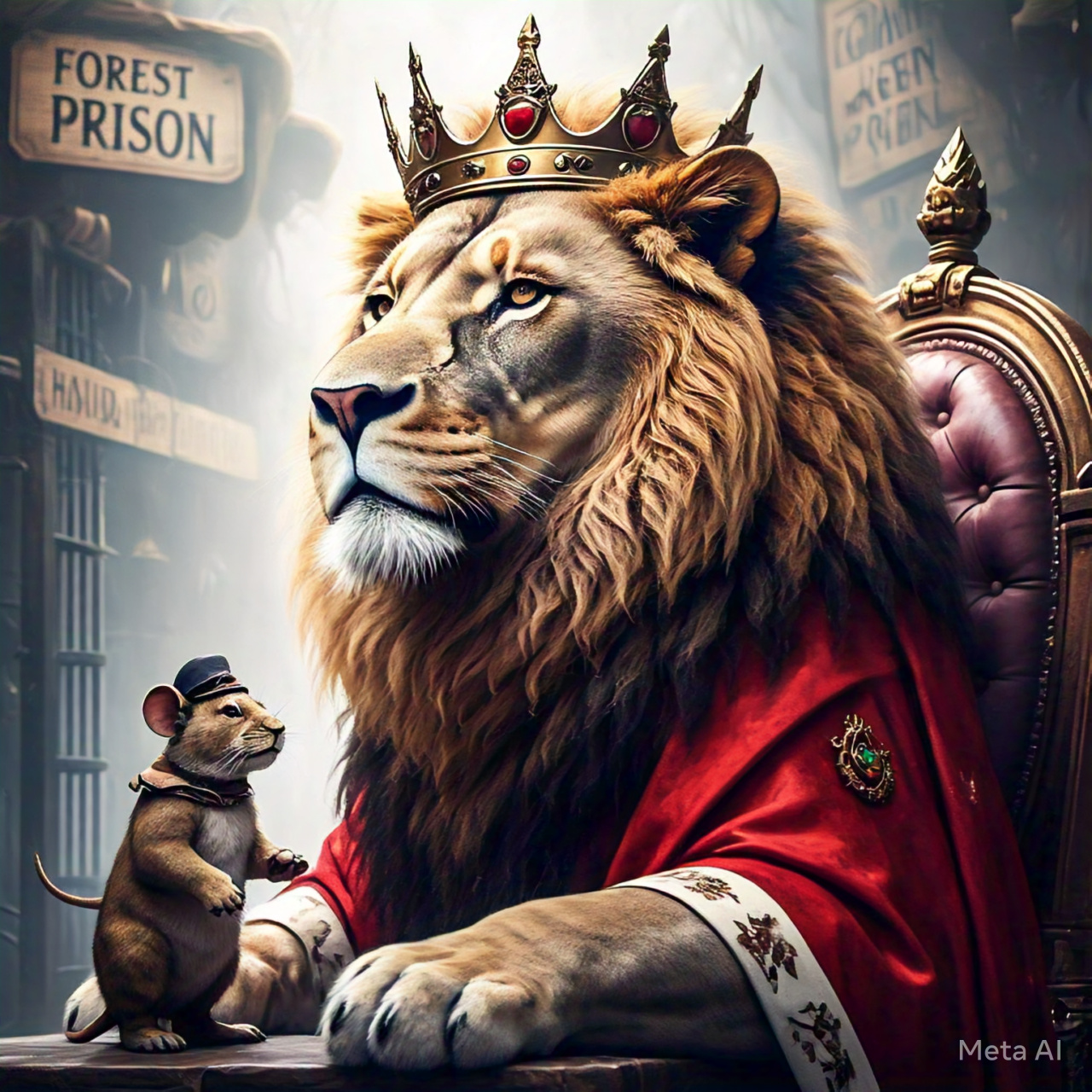 king_lion_who_made_mouse_as_chief