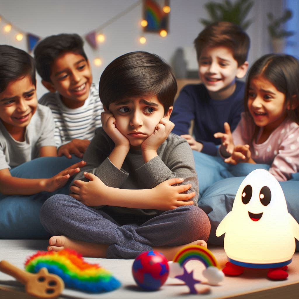 Indian boy who has a phobia of ghosts