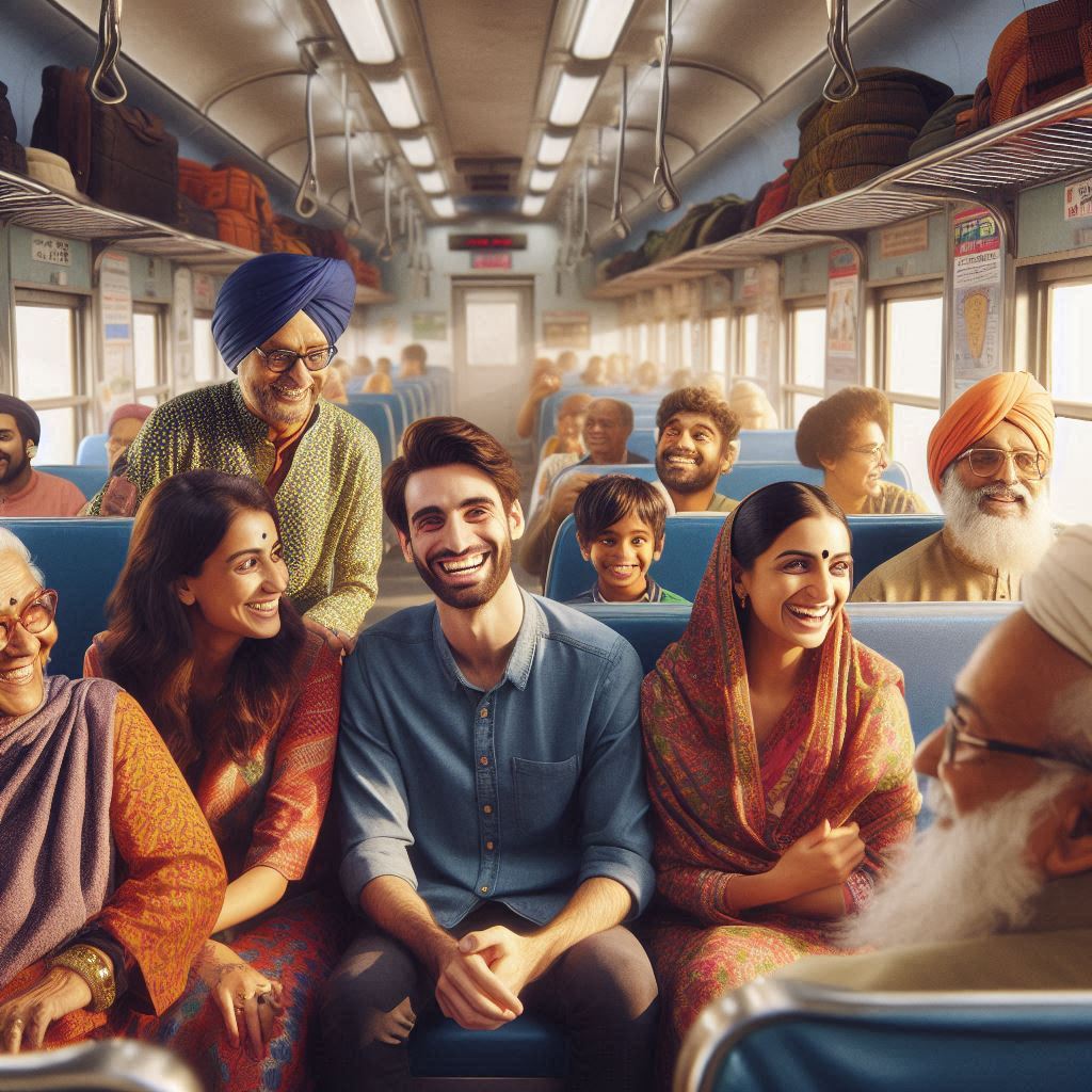 passengers in Indian train