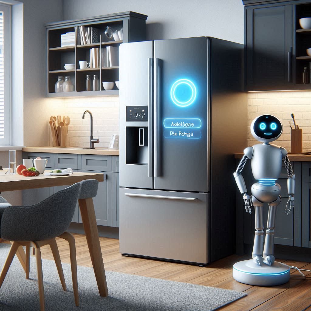 smart refrigerator connected to robo alexa