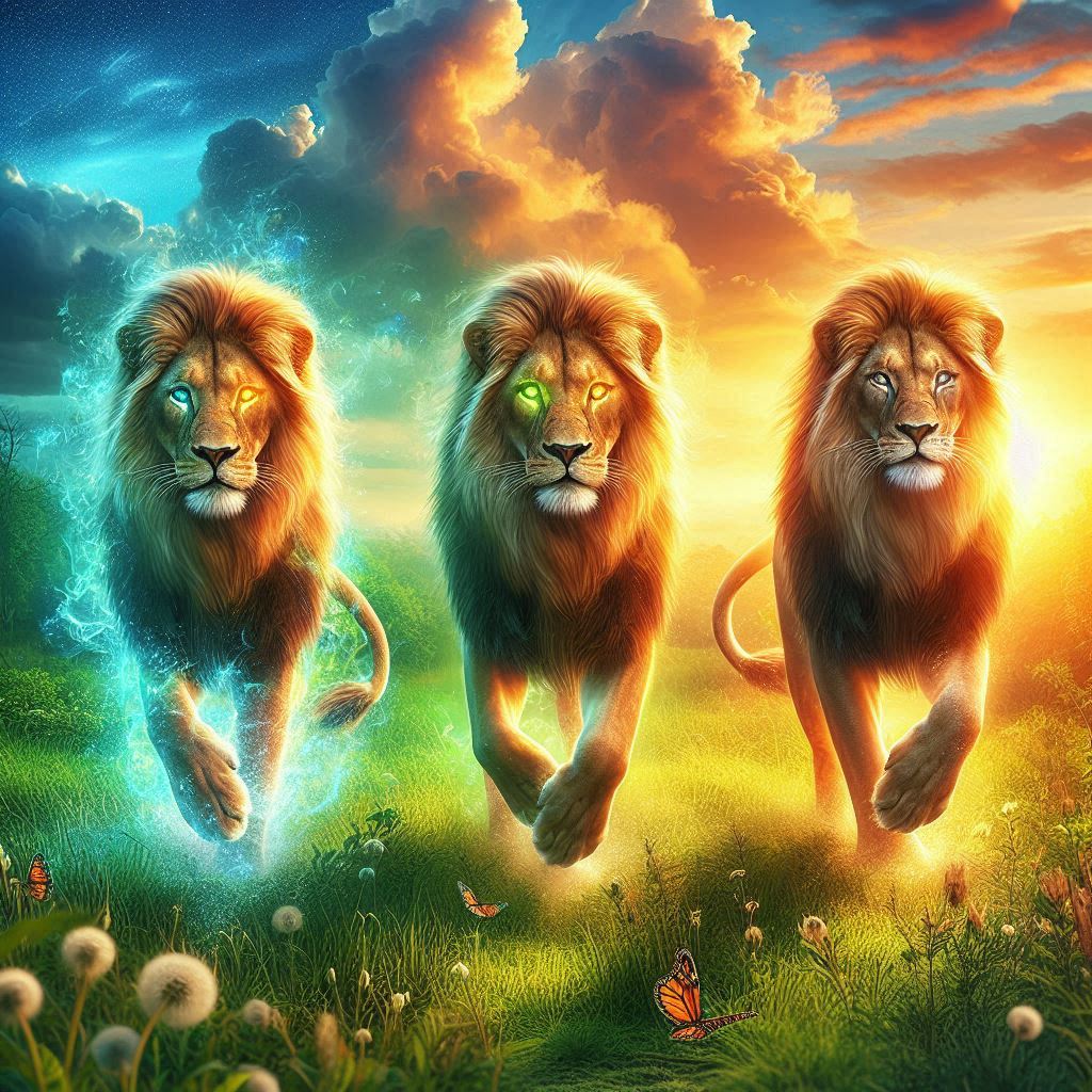 three lions turning into humans.png 1