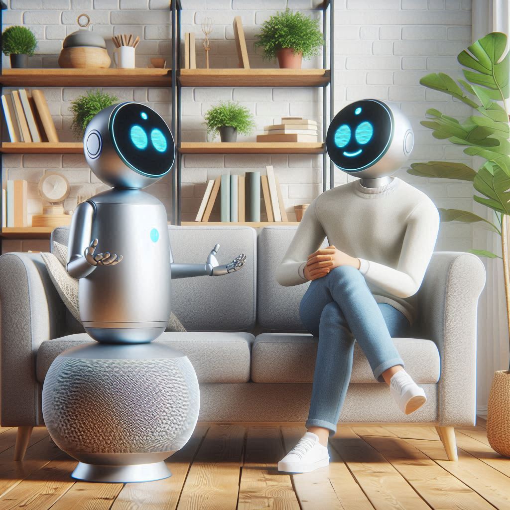 two alexa robots chatting with each other