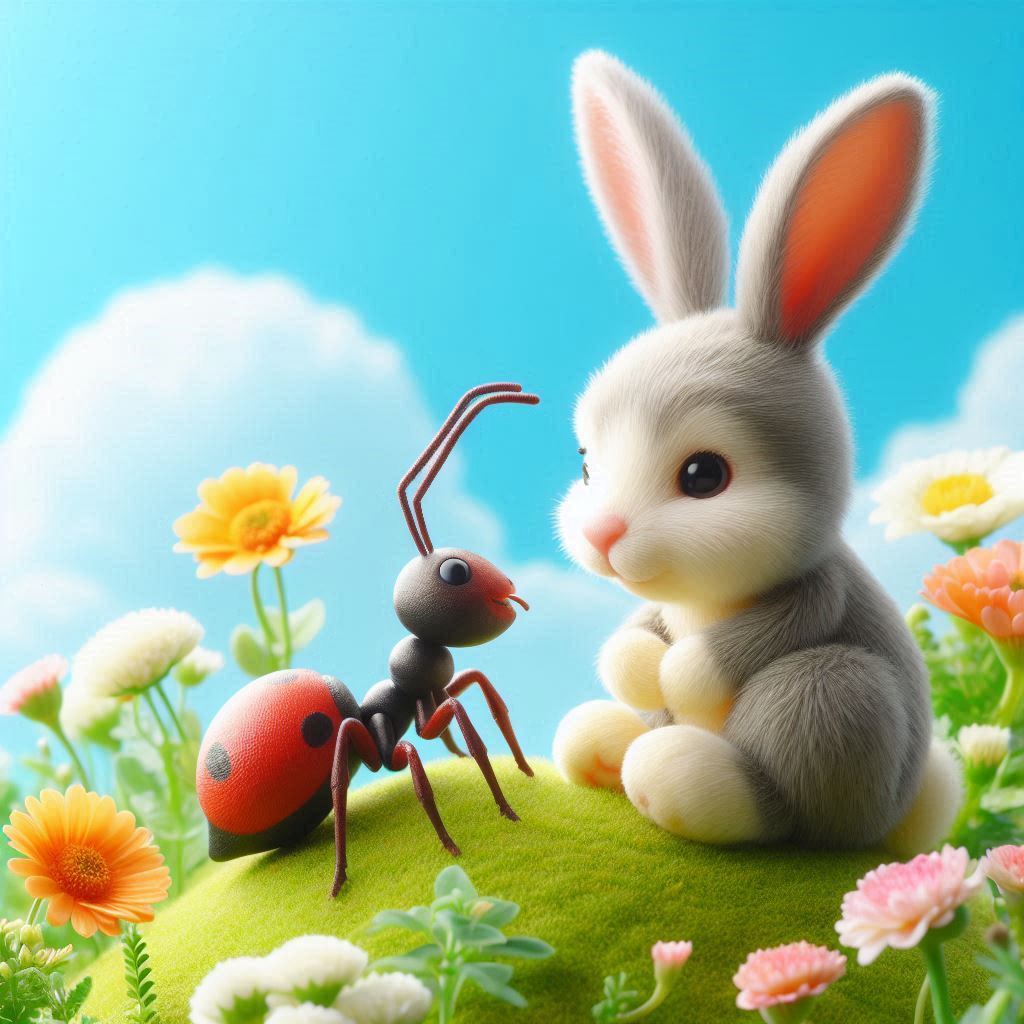 discussion among rabbit and ant