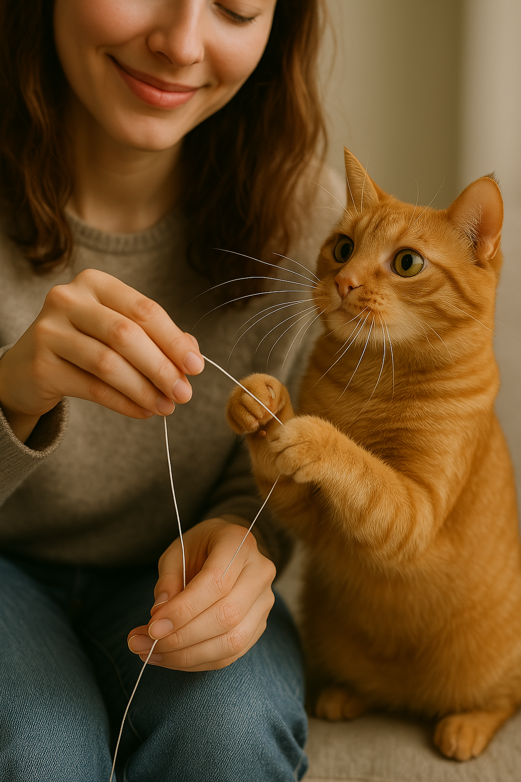 cat trying to catch